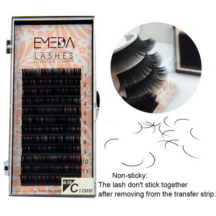 Single Semi permanent eyelashes extension JH60